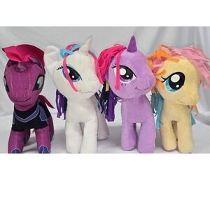 My Little Pony Plush Lot Twilight Sparkle Fluttershy Rarity Tempest Shadow 10in